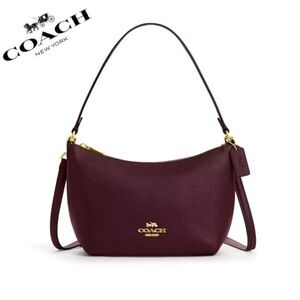 NWT COACH Zip Top Leather‎ Shoulder Bag